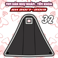 Tem dán yếm khóa nhựa nhám xe sh mode 2015 2019