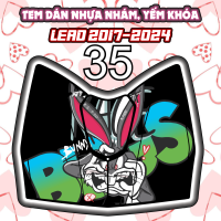 Tem dán yếm khóa nhựa nhám xe lead 2017 2024