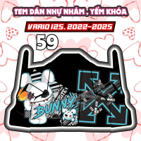 Tem dán yếm khóa nhựa nhám xe vario 125 2022 2025