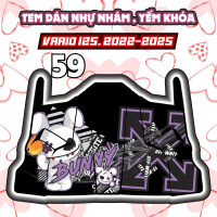 Tem dán yếm khóa nhựa nhám xe vario 125 2022 2025