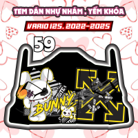 Tem dán yếm khóa nhựa nhám xe vario 125 2022 2025