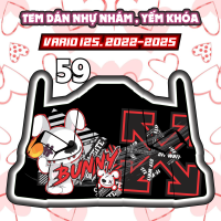 Tem dán yếm khóa nhựa nhám xe vario 125 2022 2025