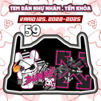 Tem dán yếm khóa nhựa nhám xe vario 125 2022 2025