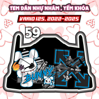 Tem dán yếm khóa nhựa nhám xe vario 125 2022 2025