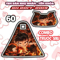 Tem dán yếm khóa nhựa nhám xe sh mode 2015 2019