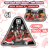 Tem dán yếm khóa nhựa nhám xe sh mode 2015 2019