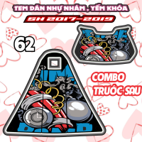 Tem dán yếm khóa nhựa nhám xe sh mode 2015 2019