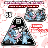 Tem dán yếm khóa nhựa nhám xe sh mode 2015 2019