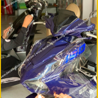 Dán keo xe Air Blade 2020 màu xanh đen phần trước