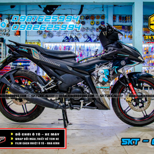 tem-trum-exciter-155-den-bac-xanh-king-drag-075a