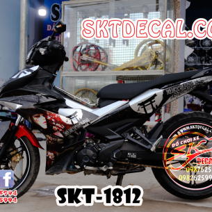 tem-trum-exciter-150-den-trang-samurai-geisha