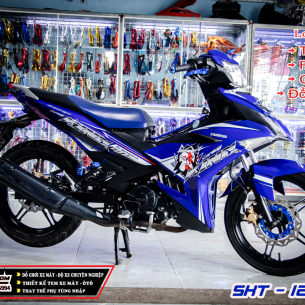 tem-exciter-150-xanh-trang-king-drag