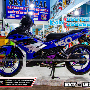 tem-trum-exciter-150-xanh-trang-den