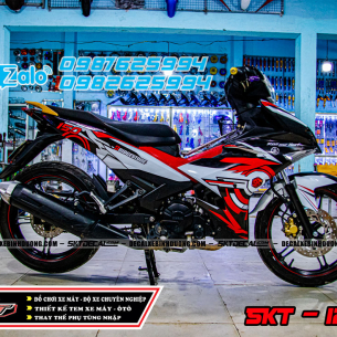 tem-trum-xe-exciter-150-trang-den-do