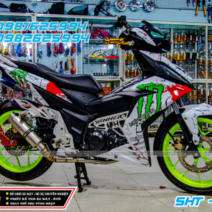 tem-trum-xe-winner-trang-xanh-monster