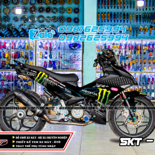 tem-trum-exciter-150-den-xanh-monster