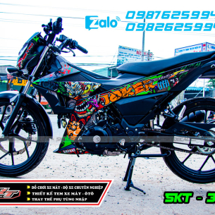 tem-trum-xe-satria-xanh-den-joker