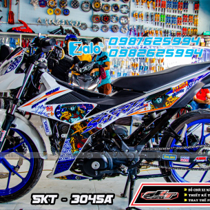 tem-roi-xe-satria-xanh-trang-panda