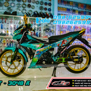 tem-roi-xe-satria-xanh-ca-chep